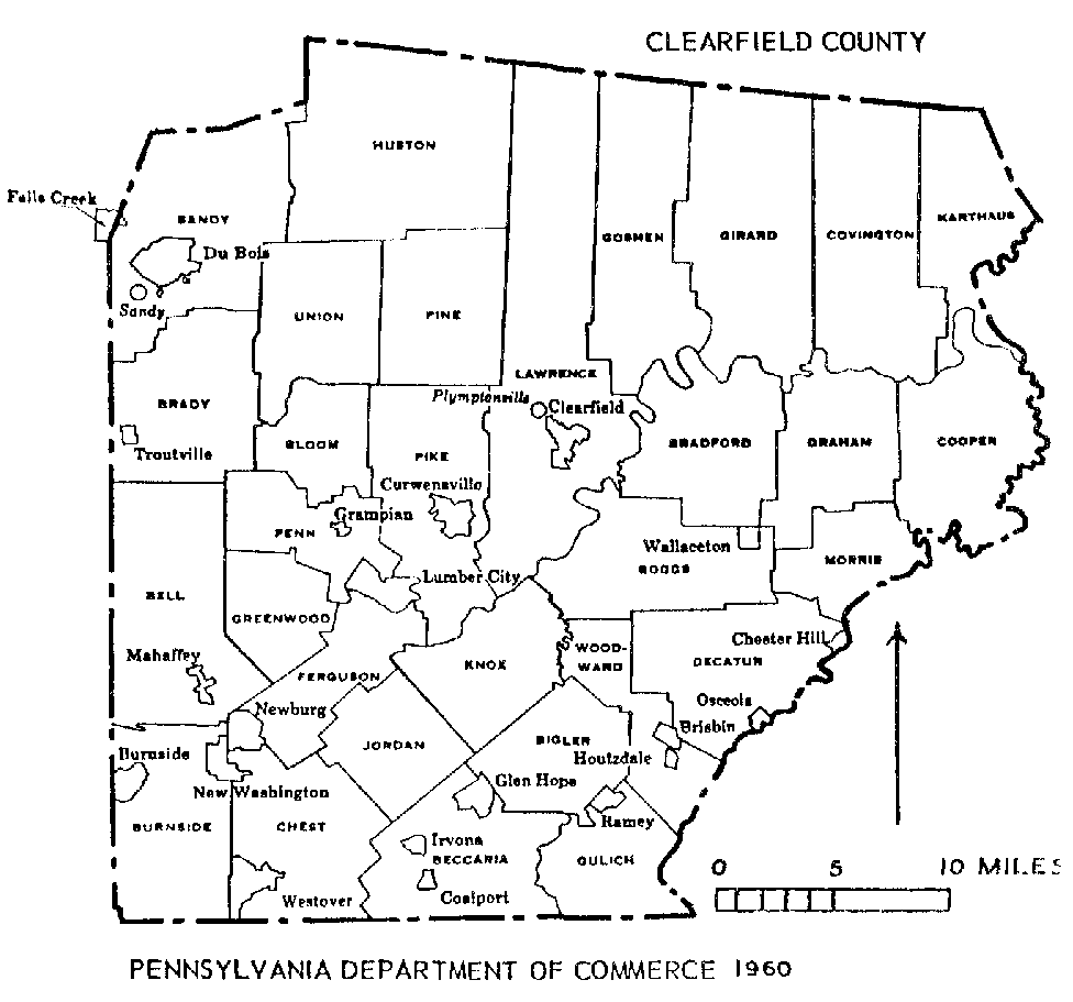 Clearfield County Townships Clearfield County Pagenweb 